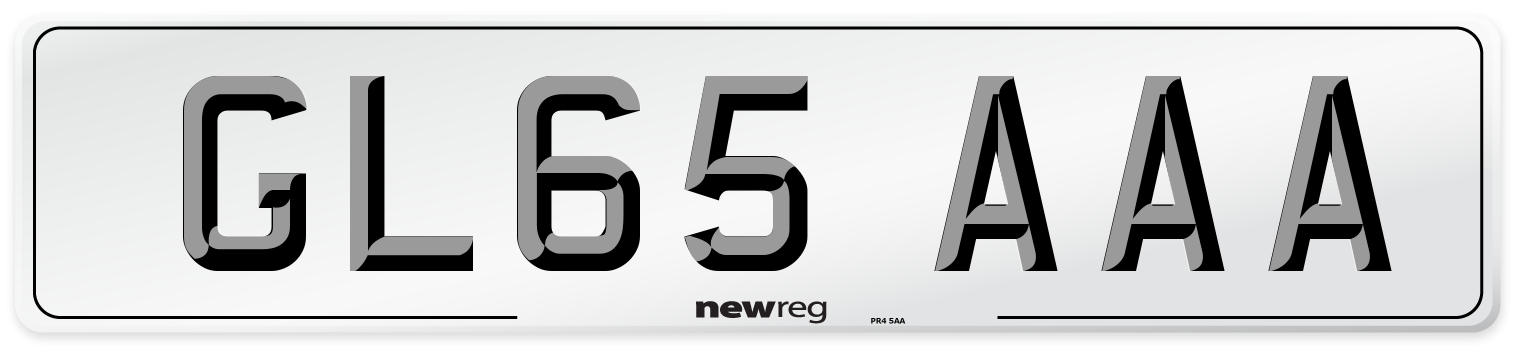 GL65 AAA Number Plate from New Reg